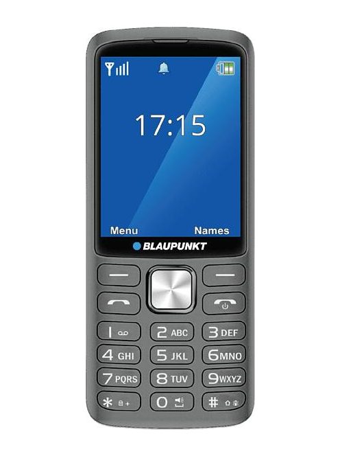 Blaupunkt FL 08 dual SIM,alu házas mobiltelefon készülék,metal grey,