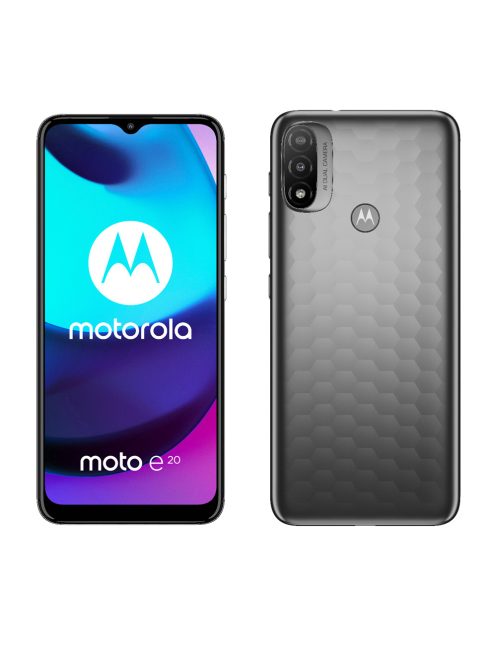 Motorola E20 mobiltelefon készülék,2/32Gb,4G,dual SIM,grafit szürke