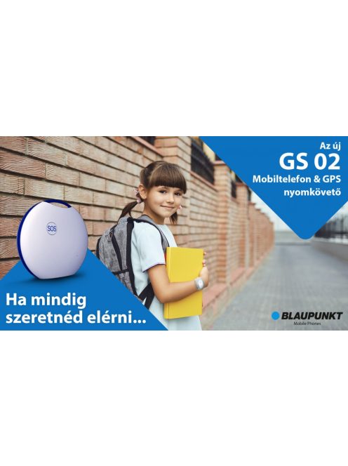 Blaupunkt GS02 mobiltelefon,GPS nyomkövető
